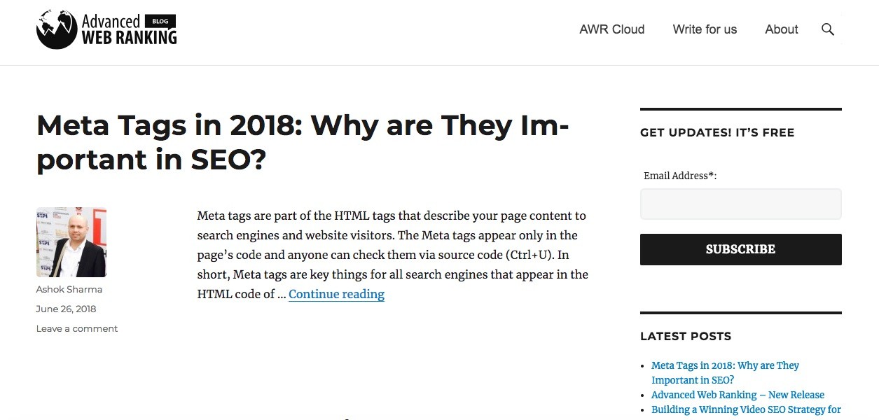 advanced web ranking-blog-homepage