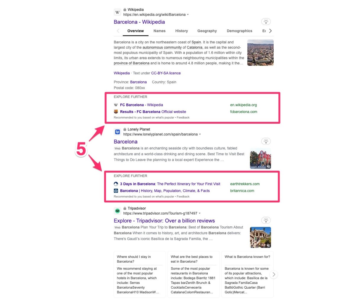 Bing Explore further 