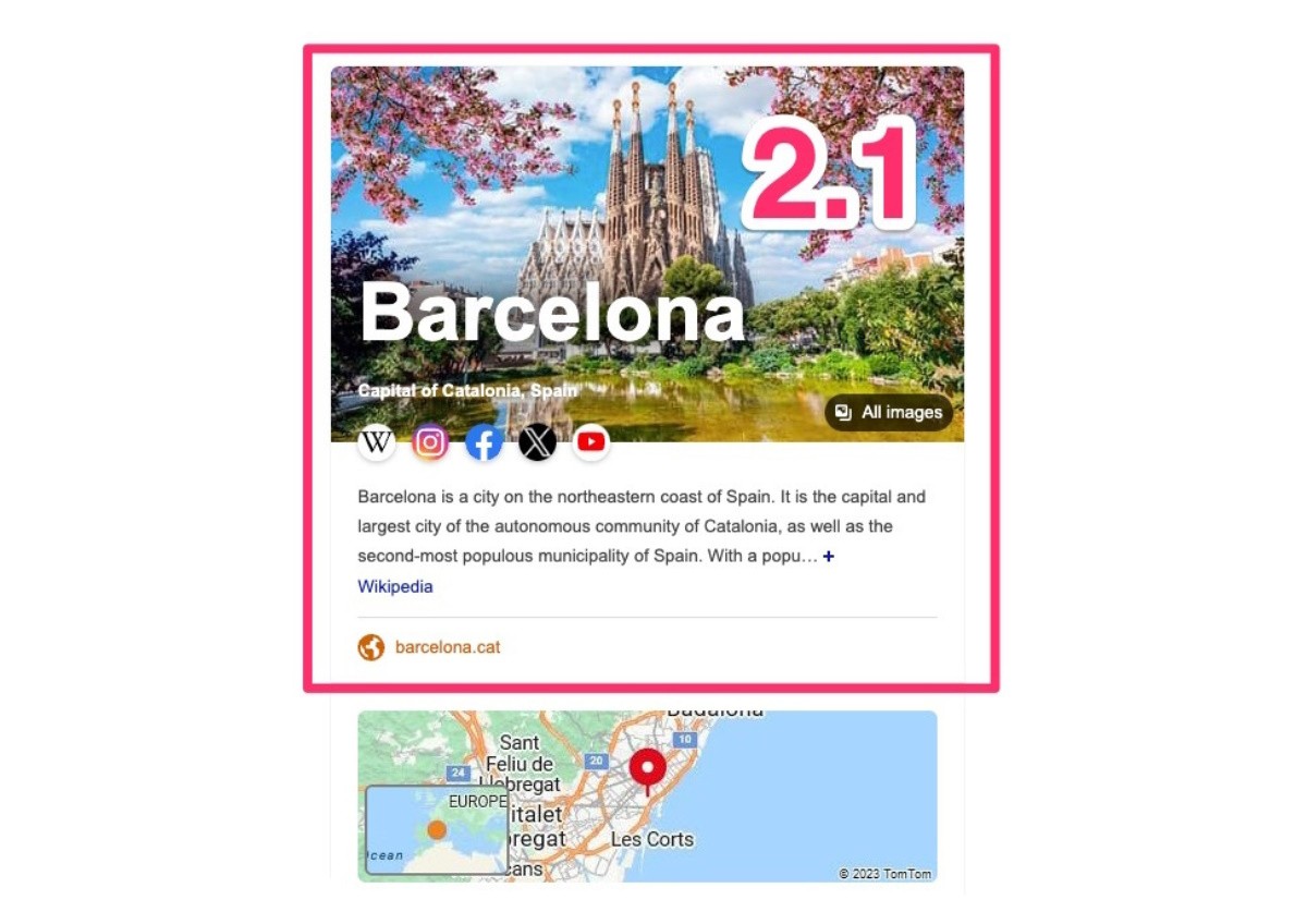 Bing Main Knowledge Graph panel 