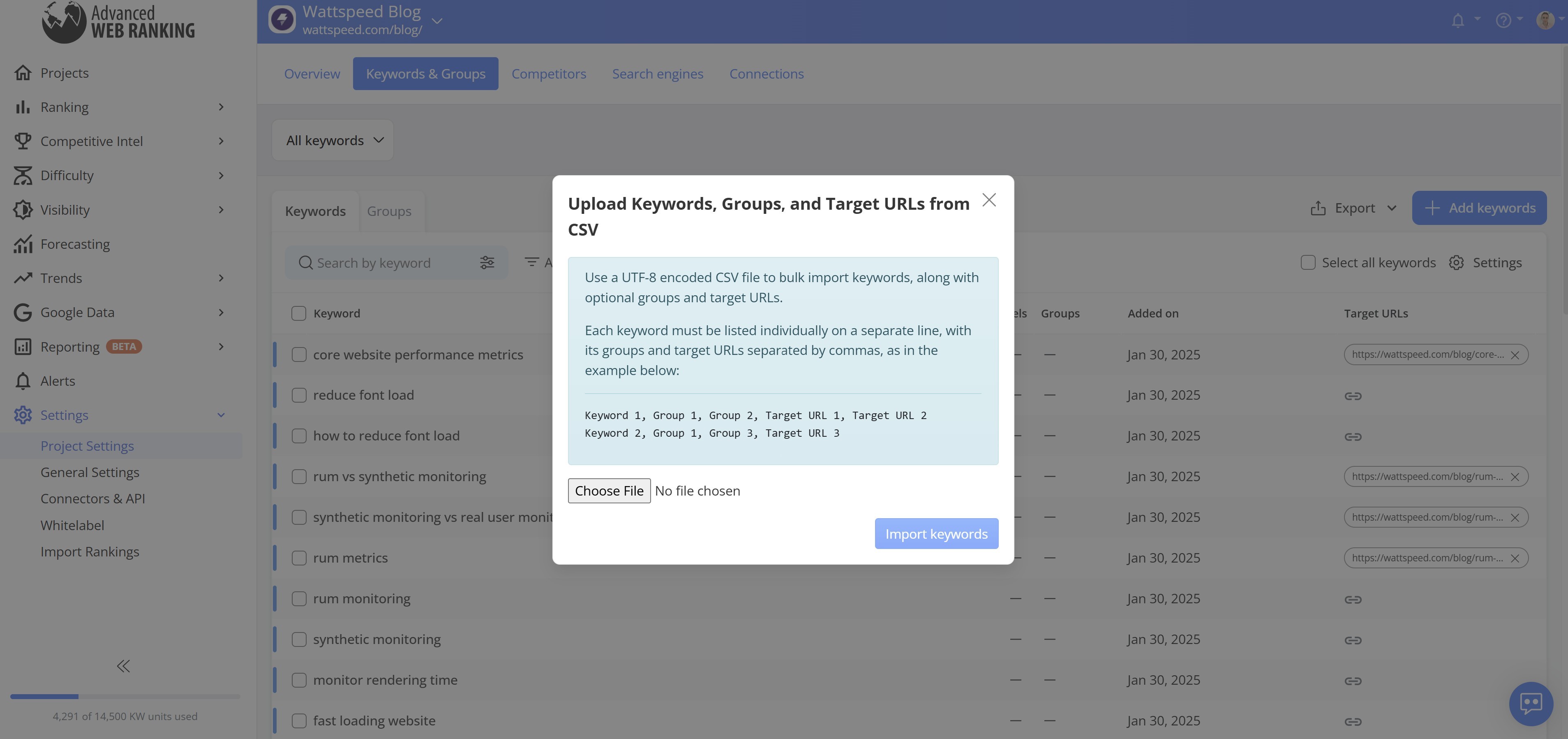 how-to-add-keyword-groups-tags-and-target-URLs