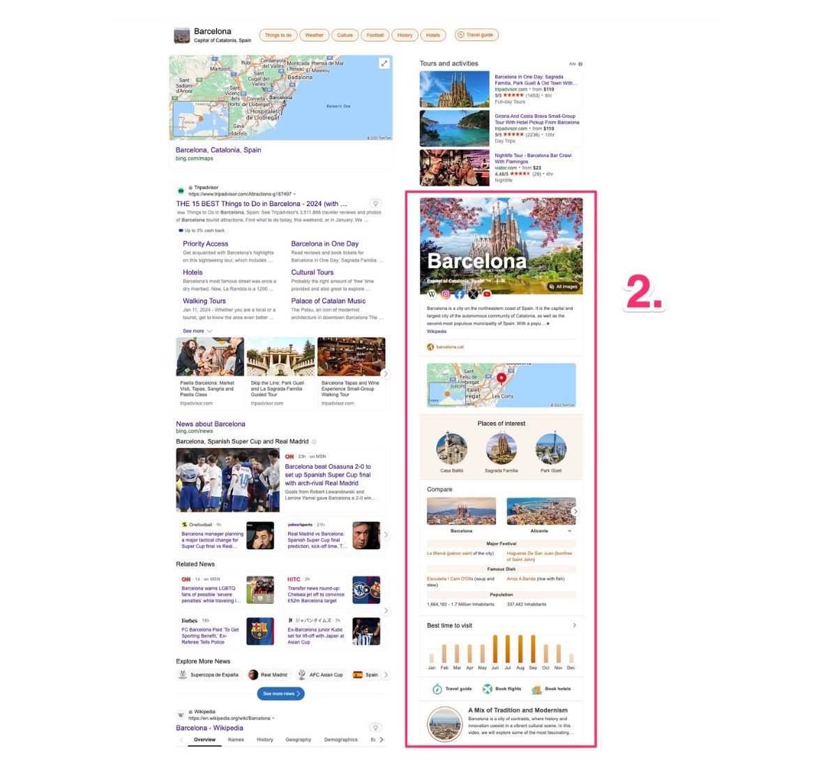 Bing Knowledge Panel