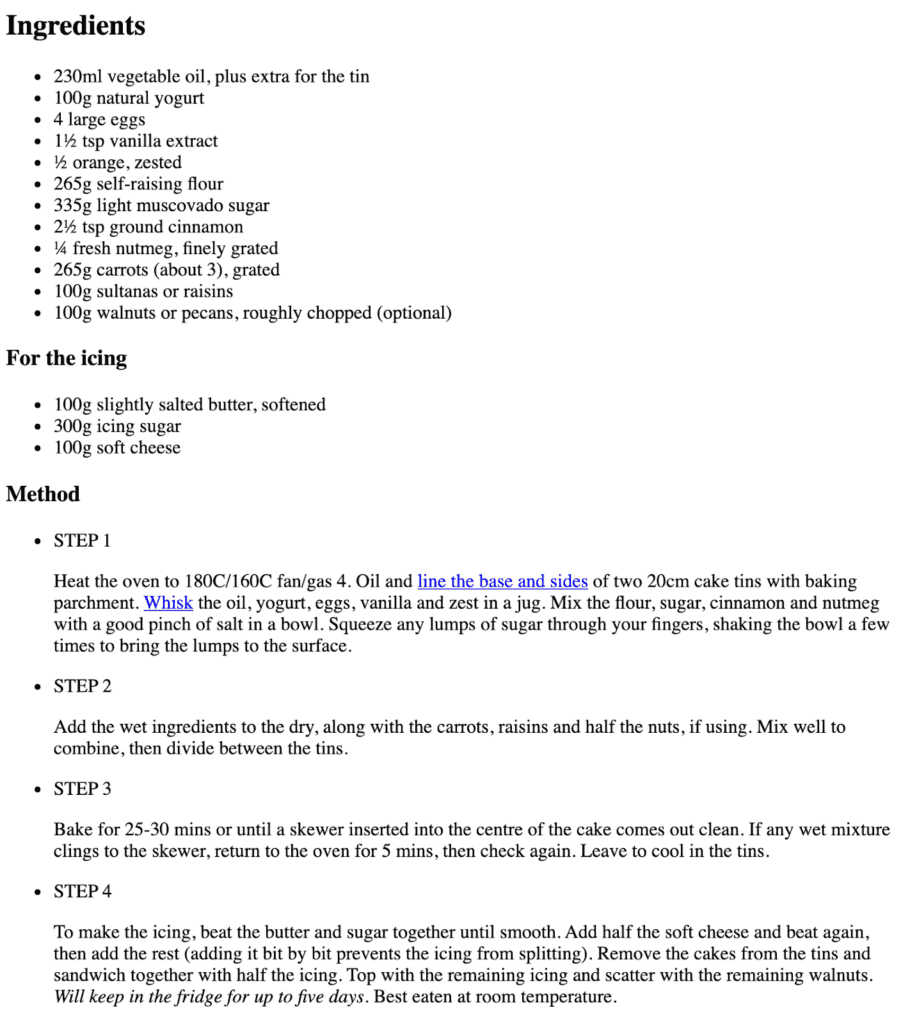 Recipe