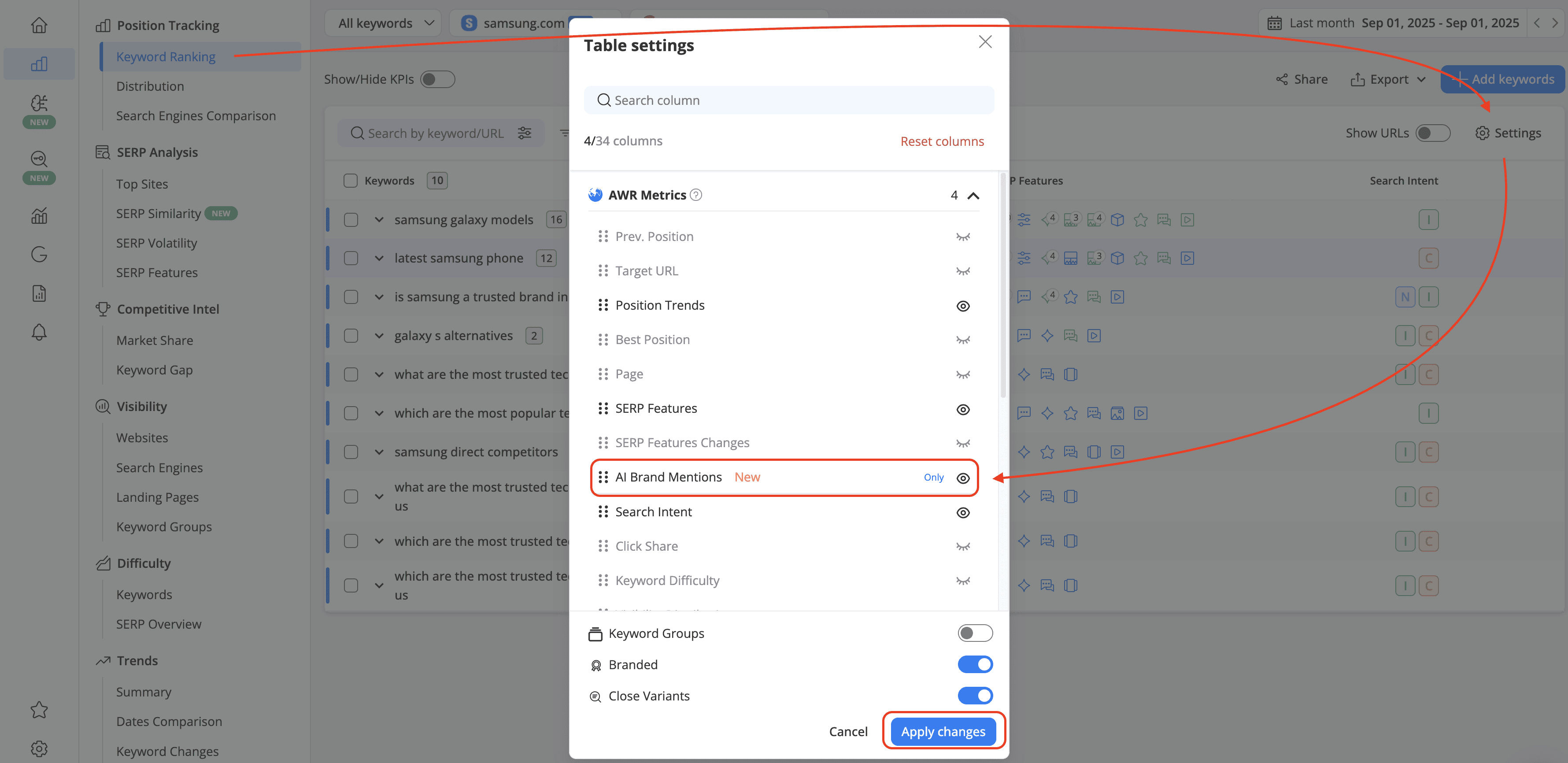 ai-brand-mentions-colum-in-advanced-web-ranking