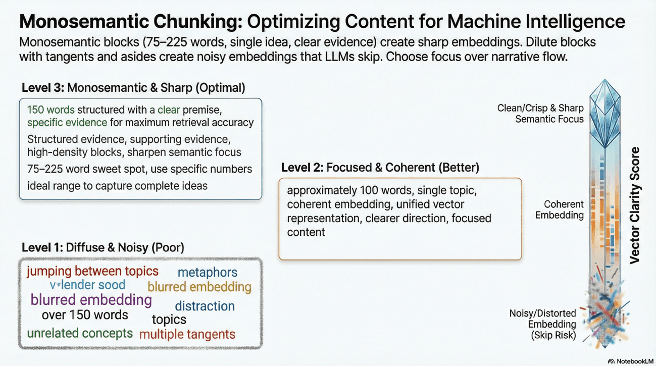 Monisemantic Chunking: Optimizing Content for Machine Intelligence