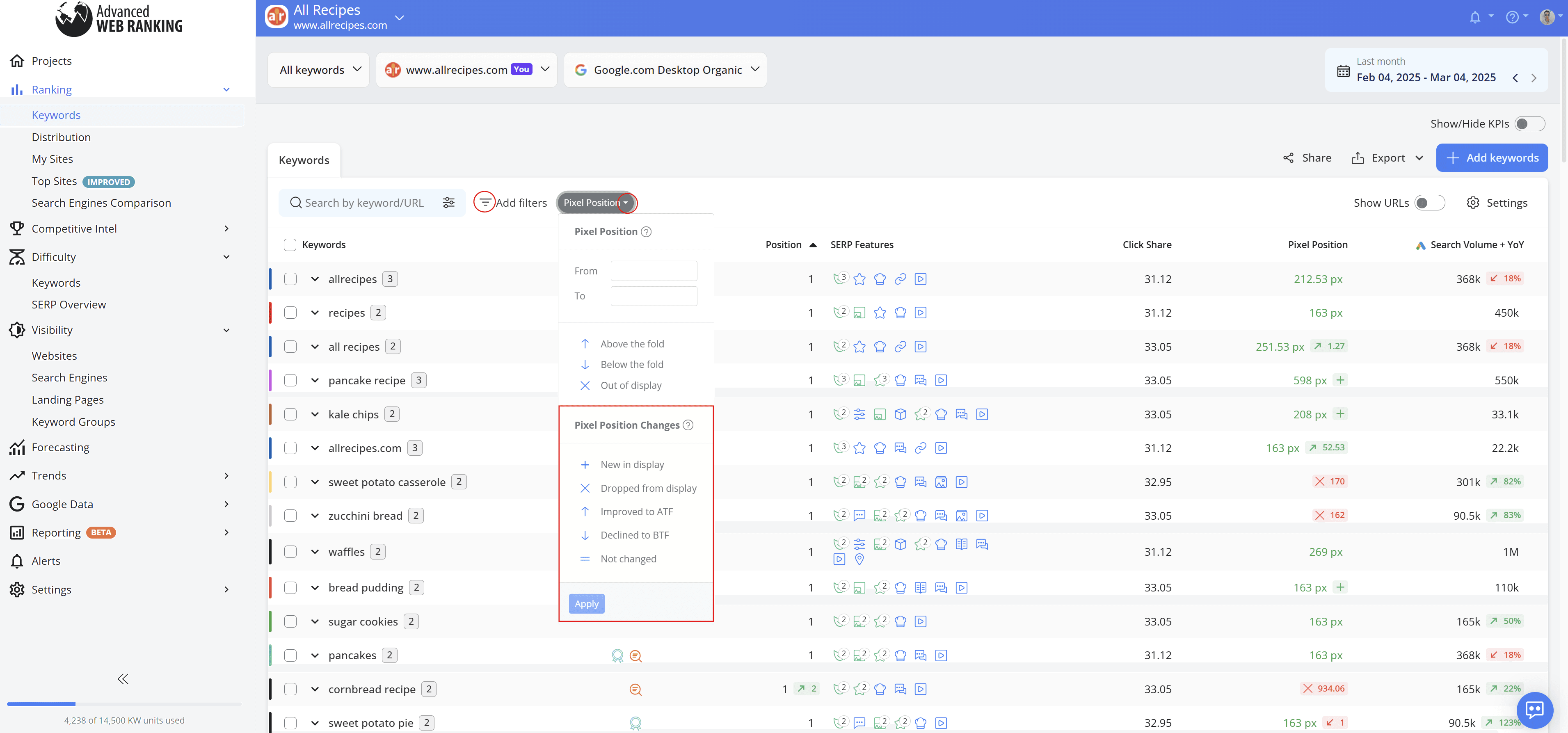 how-to-access-pixel-position-changes-filter-in-AWR