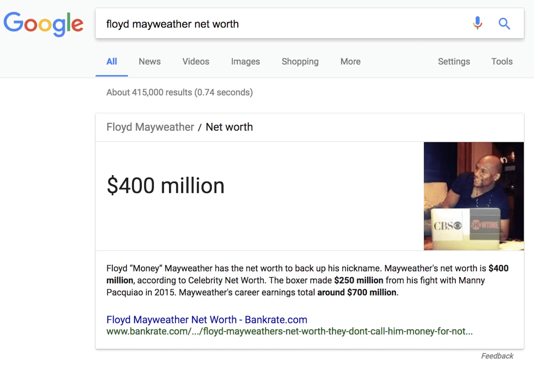 google Featured Snippets 