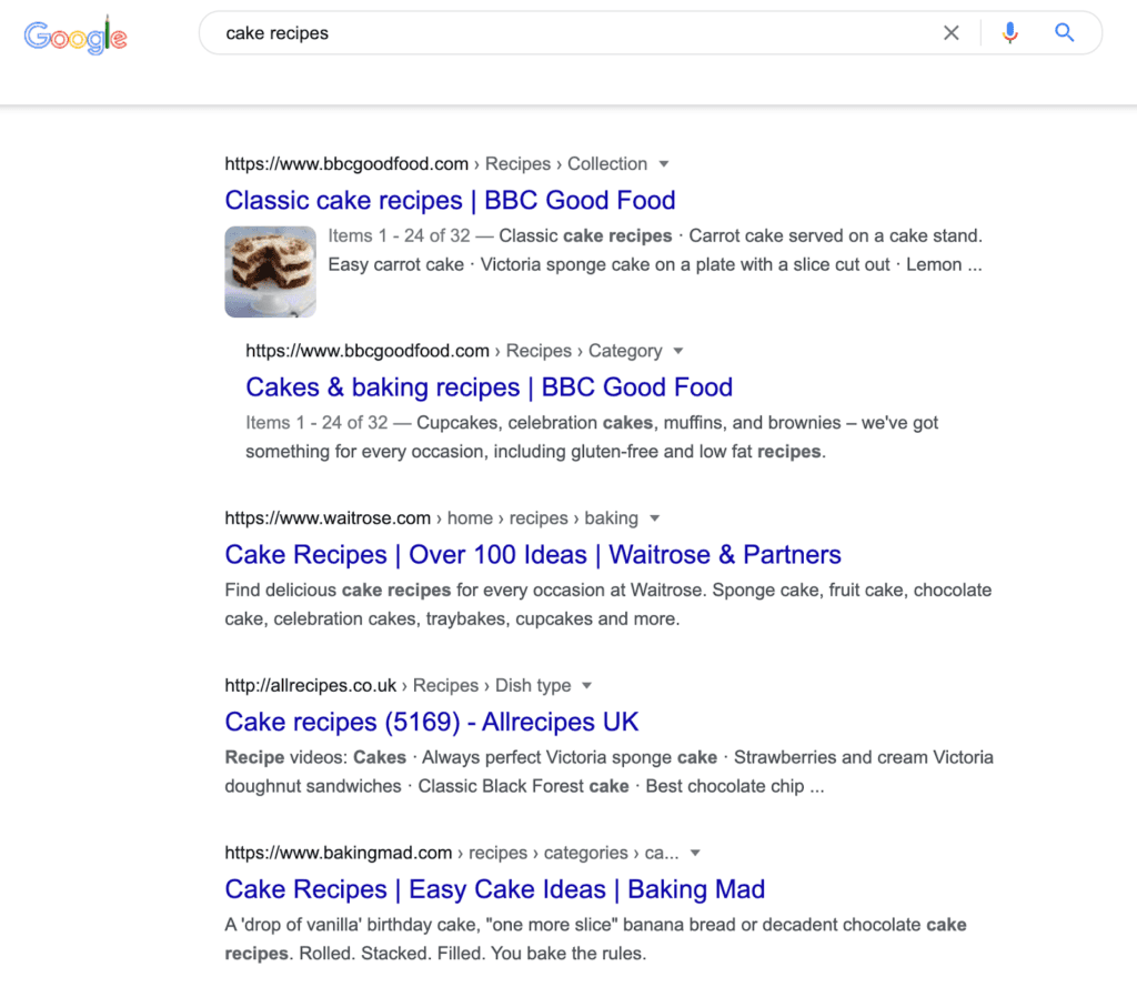 serp-sample-cake-recipes