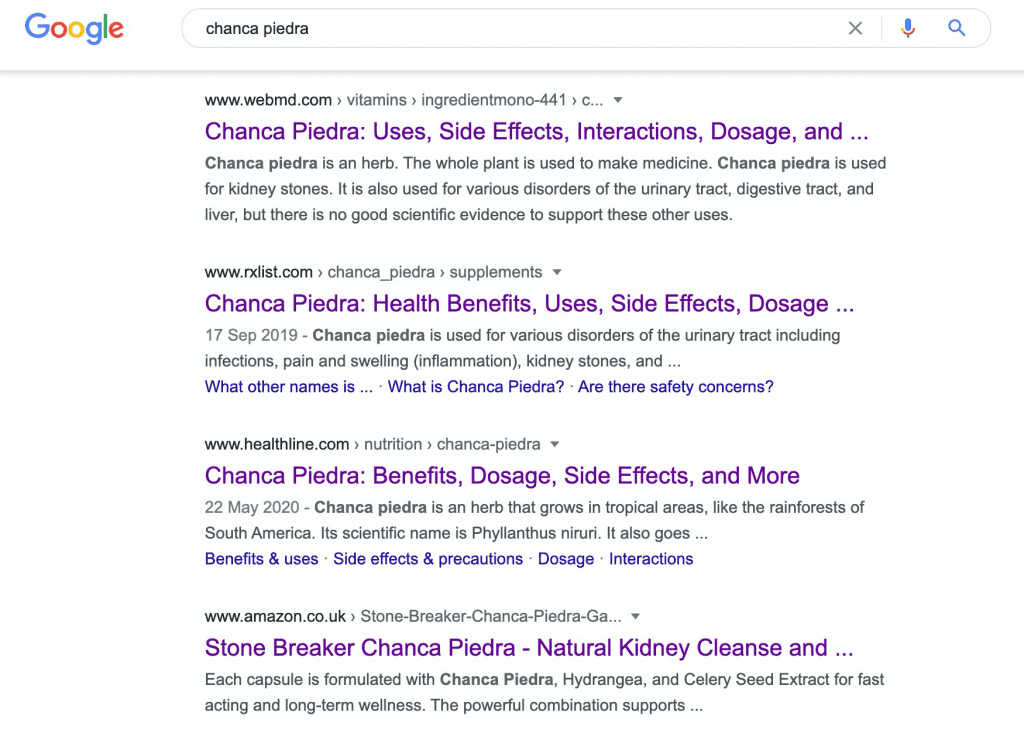 Semantic search, google serp
