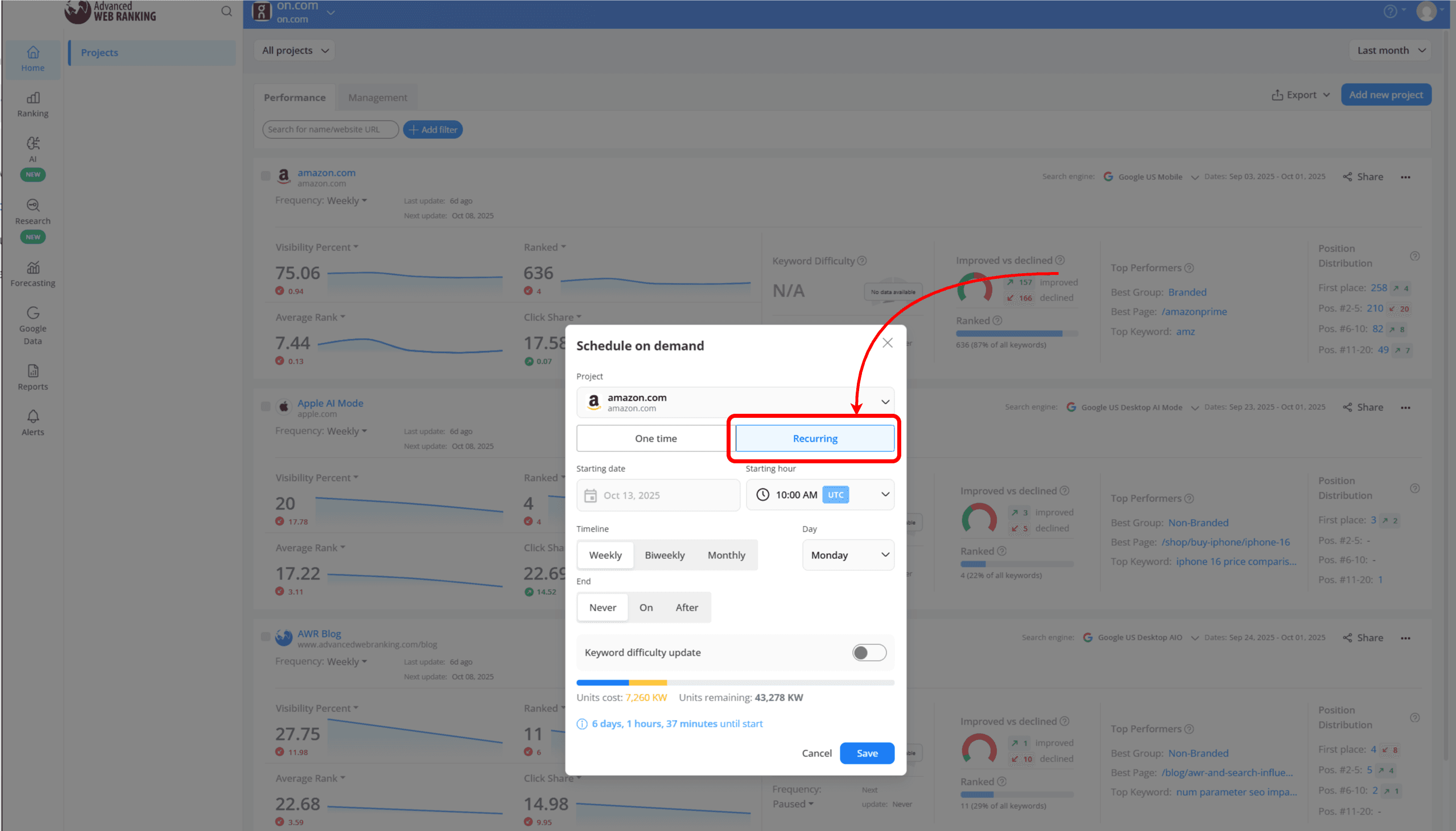 scheduled-recurrent-on-demand-ranking-updates