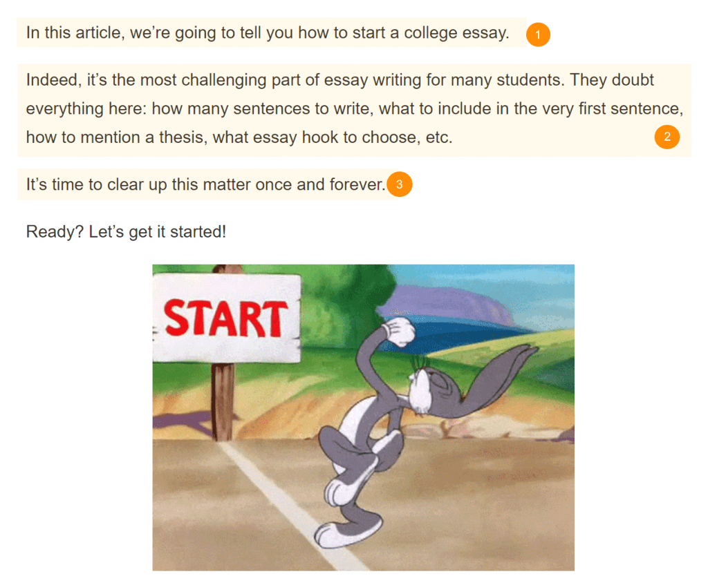 Article intro using preview, proof, bridge formula