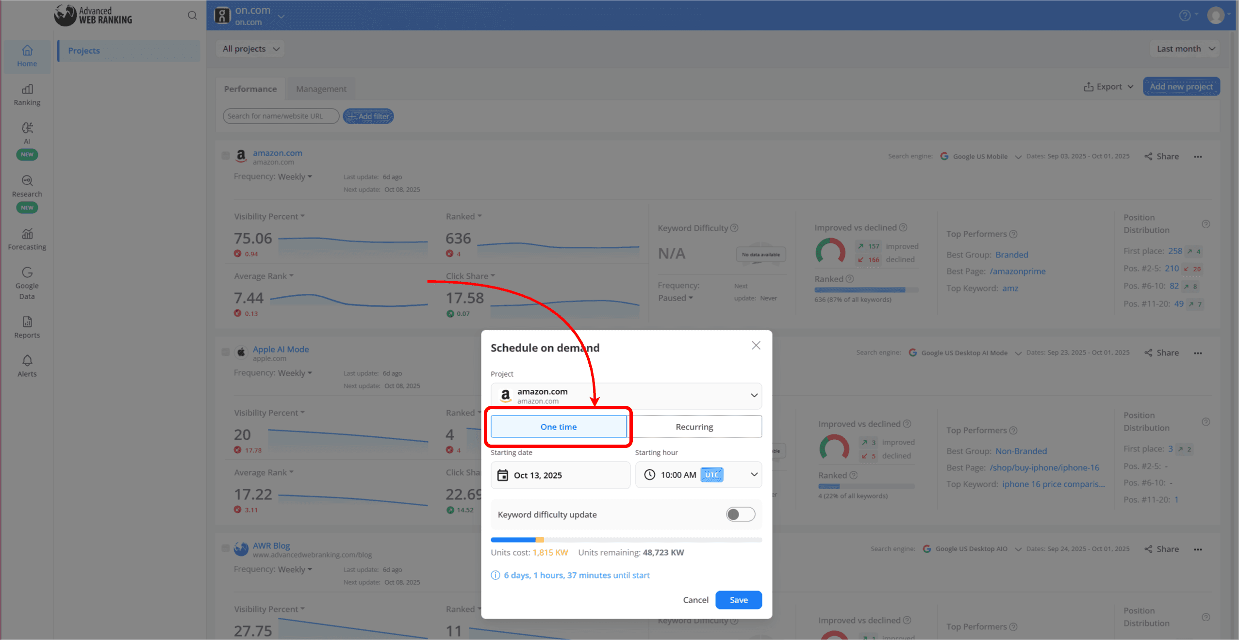 scheduled-one-time-on-demand-ranking-updates